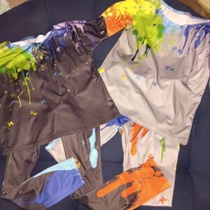 Colorful Paint Splatter Matching Set medium-sized